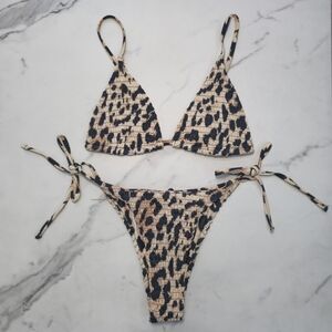 Leopard Print Bikini Set